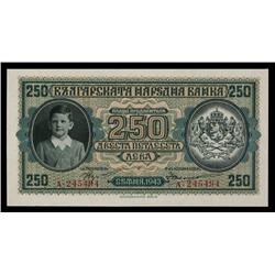 Banque national De Bulgarie, 1943 Issue.