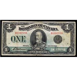 Dominion of Canada, 1923, McCauvor - Saunders Signatures Black Seal Group 3..