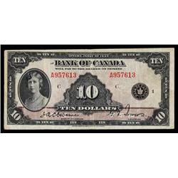 Bank of Canada, 1935 English Issue.