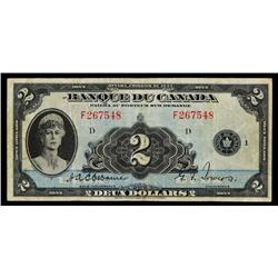 Bank of Canada, 1935 French Issue.