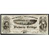 Image 1 : The Banks of the St.Lawrence Victoria Bridge Advertising Banknote.