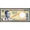 Image 1 : Banque Nationale Du Congo, 1000 Francs, 1964 Issue Specimen.