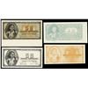 Image 1 : Bank of Greece, 1943 Inflation Issue Progress Proof Quartet.