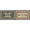 Image 1 : State Currency Notes, 1923 2nd Issue Uniface Specimen Pair.