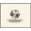 Image 1 : El Banco de Espana, 1866 Progress Proof Vignette Banknote Element.