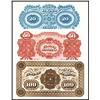 Image 1 : El Banco Italiano, Montevideo, 1867 Issue Proof Back Trio.