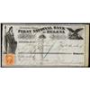 Image 1 : First National Bank of Helena, Montana Territory Draft.