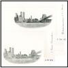 Image 1 : ABNC Progress Proof Vignettes of Manhattan View With World Trade Center.