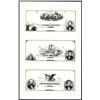 Image 1 : Kansas Valley Bank Uncut Sheet of 3 Proofs.