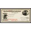 Image 1 : First National Bank of Cumberland, Specimen Check.