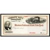 Image 1 : Albany City National Bank Specimen Check.