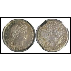 1898 P 25C, NGC Graded AU 58.