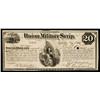 Image 1 : Union Military Scrip Obsolete Banknote.