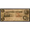 Image 1 : Cambridge City Bank Obsolete Banknote.