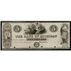 Image 1 : Bank of Michigan ca.1820-30's Obsolete Proof.