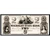Image 1 : Michigan State Bank, ca.1830's Obsolete Proof.