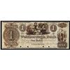 Image 1 : Wolfborough Bank, 1839 Issue Obsolete Color Specimen in Brown.
