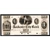 Image 1 : Rochester City Bank, 1839 Obsolete Proof.