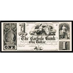 Carlisle Bank, 1841 Issue Obsolete Proof.