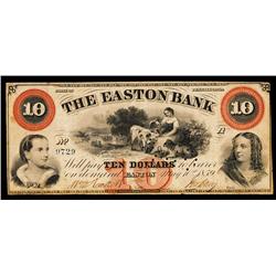 The Easton Bank Obsolete Banknote.