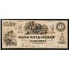 Image 1 : Bank of Rockingham Obsolete Banknote.