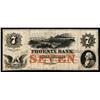 Image 1 : Phoenix Bank Obsolete Banknote.