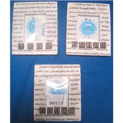 3 Small Picture Frames: Peace, Love, and Faith