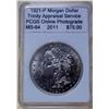 Image 1 : 1921-P Morgan Silver Dollar MS-64 w/ Appraisal