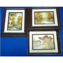 Lot- Three Original Landscape Paintings