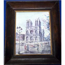 Notre Dame LeLong Museum Print in Frame