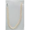 Image 3 : 16" Pale Peach Pearl Single Strand Necklace