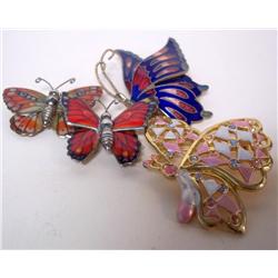 Four Butterfly Pins