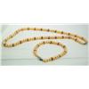 Image 4 : Pale Peach Pearl Necklace and Bracelet Set