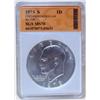 Image 2 : 1953-S Eisenhower Silver Dollar MS-70 w/ C.O.A