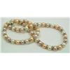 Image 2 : 16" Tri Colored Pearl & Roundell Necklace