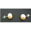 Image 1 : Pale Peach Pearl Earring Set