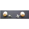 Image 3 : Pale Peach Pearl Earring Set