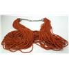 Image 4 : 30 Strand Red Coral Necklace