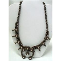 Squash Blossom Necklace w/ Mother of Pearl