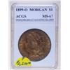 Image 1 : 1899-O Mint Morgan Silver Dollar MS-67