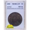 Image 1 : Gorgeous 1890-P Mint Morgan Silver Dollar MS-66