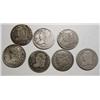Image 1 : 7 Below Good Bust Half Dimes--all have dates