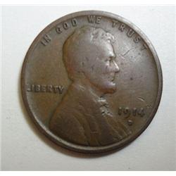 1914D Lincoln penny VG  nice color