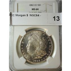 1882CC Morgan $  NGC64
