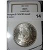 Image 1 : 1882S Morgan $  NGC65 small crack in case