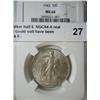 Image 1 : 1943 Walker half $  NGC64 A real PQ coin could well have been graded a 5