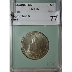 1925 Lexington half $ Numistrust65