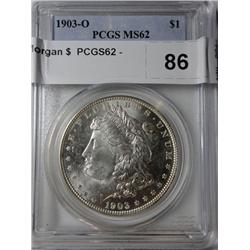 1903O Morgan $  PCGS62