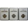 Image 1 : Buffalo nickels slabbed  NGC ;37D MS65-37S  MS64-38D  MS64
