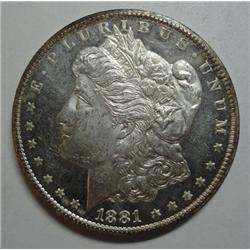 1881C Morgan $ MS61/63 DMPL